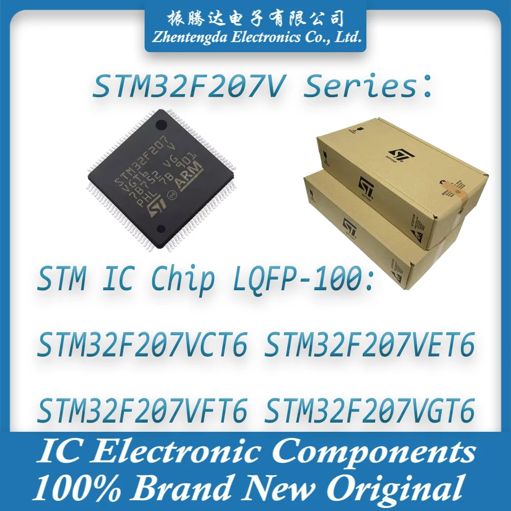 STM32F207VCT6 STM32F207VET6 STM32F207VFT6 STM32F207VGT6 STM32F207V STM32F207 STM32F STM32 STM IC MCU Chip LQFP-100 |