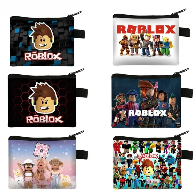 Фото Новый кошелек для монет Roblox, милый мультяшный аниме-кошелек, портативная сумка для хранения денег и монет, симпатичная мини-сумочка для карт, органайзер для ключей, подарки №1