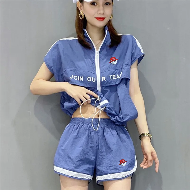 Women's Golf Clothing Golf Suit 2023 Golf Shirts Golf shorts Women's Golf Wear New Goods 2-piece set Women's Golf Wear