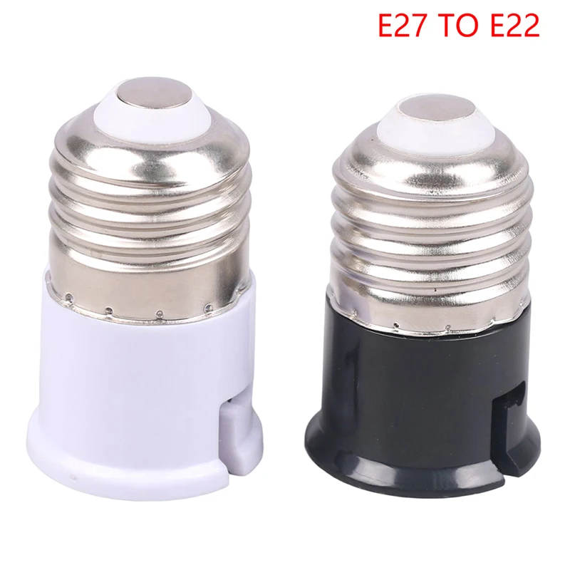 

E27 to B22 Led Light Lamp Holder Converter Screw Bulb Socket Adapter LED Saving Light Halogen Lamp Bases White Black Color