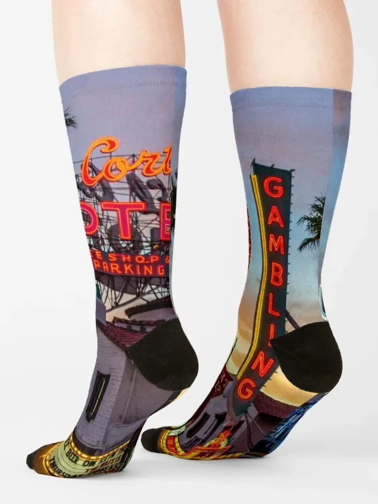 Восточный район Фремонт центр Лас-Вегаса Лас-Вегас Невада США. Носки для