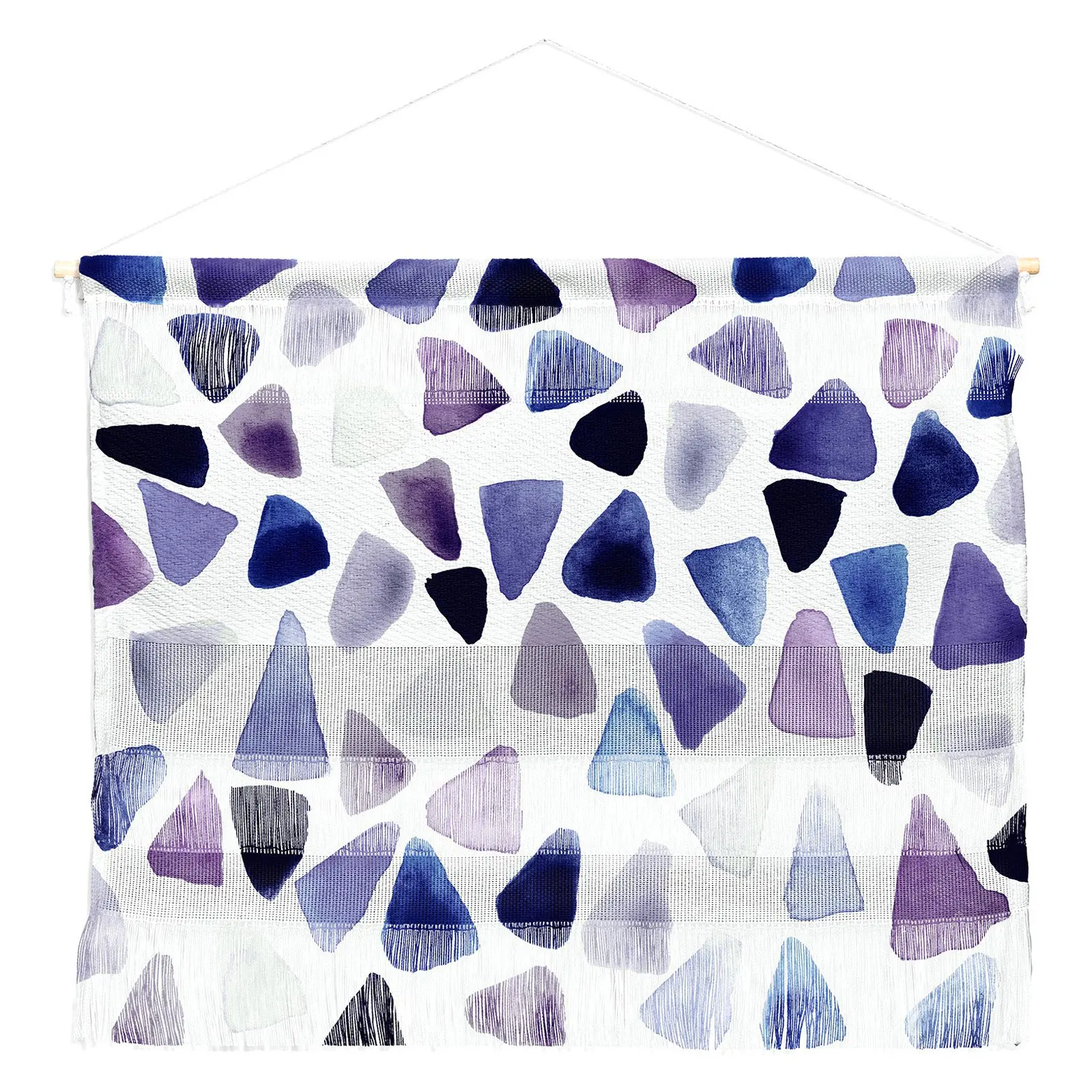 

Free Shipping Georgiana Paraschiv Watercolor Triangles Wall Hanging