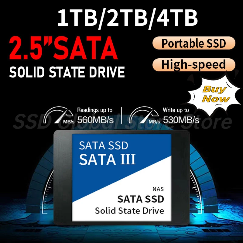 

100% Original 2.5" SATA 3 SSD Disk Drive 2TB 1TB 4TB High Speed Hard Disk Solid State Drives for Laptops/Desktop/pc ps4 ps5