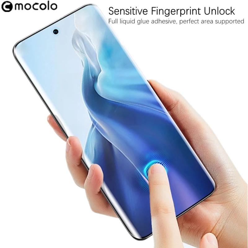 Najtaniej Do Samsung S22 Ultra Screen Protector Mocolo S22 Plus Płynne Klejone Zakrzywione Szkło Hartowane UV Do Samsung S22 UV Screen Protector