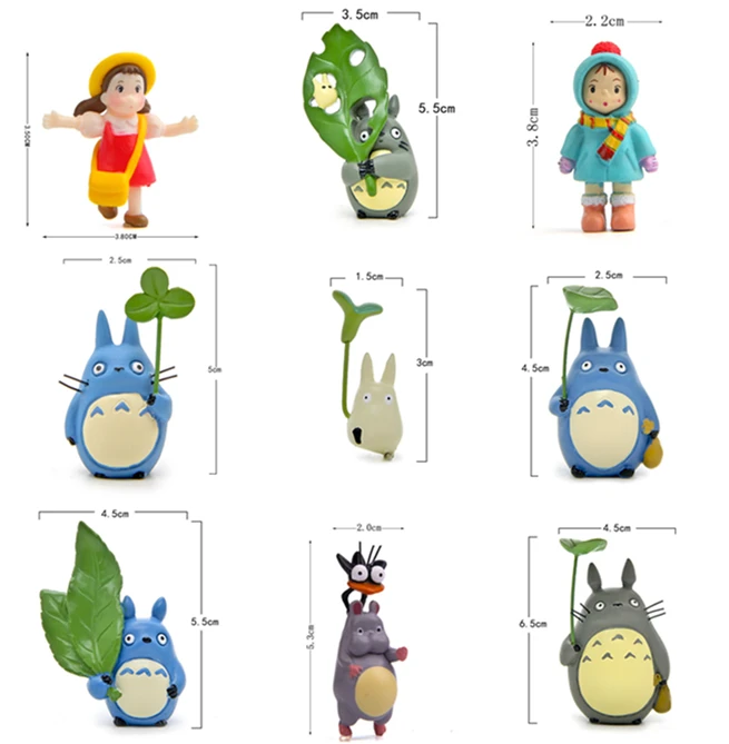 

Фигурки героев аниме «Унесенные призраками» Тоторо Мэй, 3-6 см