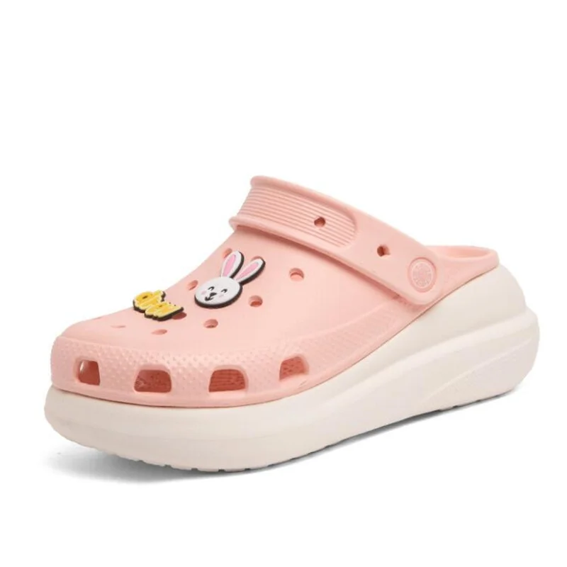 Fashion Women Breathable Slippers Outdoor Clogs Thick Sole Beach Sandals Woman EVA Non-slip Home Garden Hole Shoes