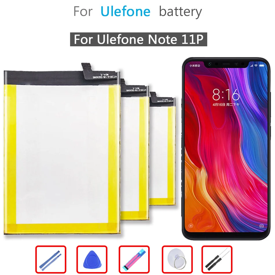 Аккумулятор Note11P 4400 мАч для Ulefone Note 11P + Бесплатные инструменты
