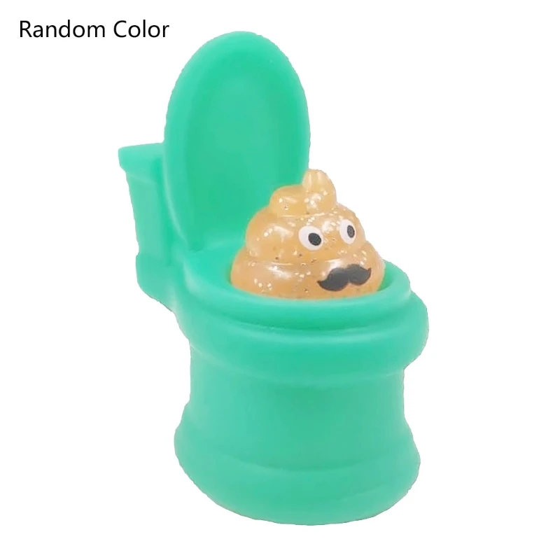 

Toilet Poop Toy PVC for Creative Squeeze Toy Decompression Vent Knead Pranks Funny Jokes Tricky Toy Random Color