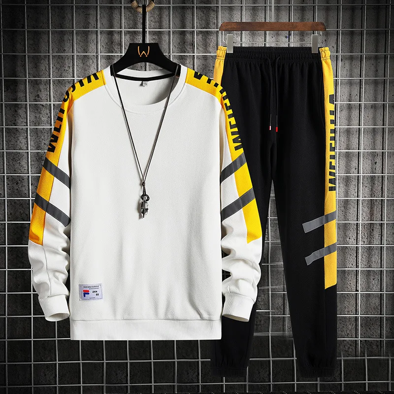 

Модные мужские спортивные костюмы, осенний мужской комплект, женский спортивный костюм из двух предметов, новинка 2022, комплекты одежды для ...