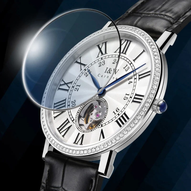 Carnival Luxury Lovers Watch Fashion Ultra Thin 8.5mm Mechanical Watch Men and Women MIYOTA Movement Sapphire Automatic Watches