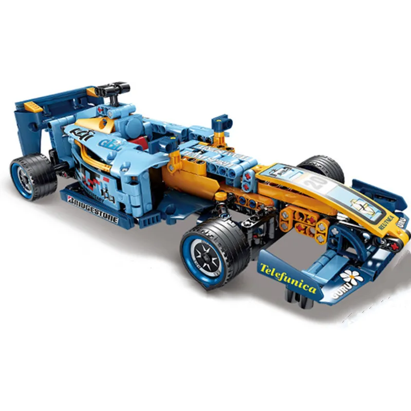 

2023 NEW MOC Speeds Champions Series F-1-racing Famous Supercar Race Car Sports Building Blocks Bricks Classic Model