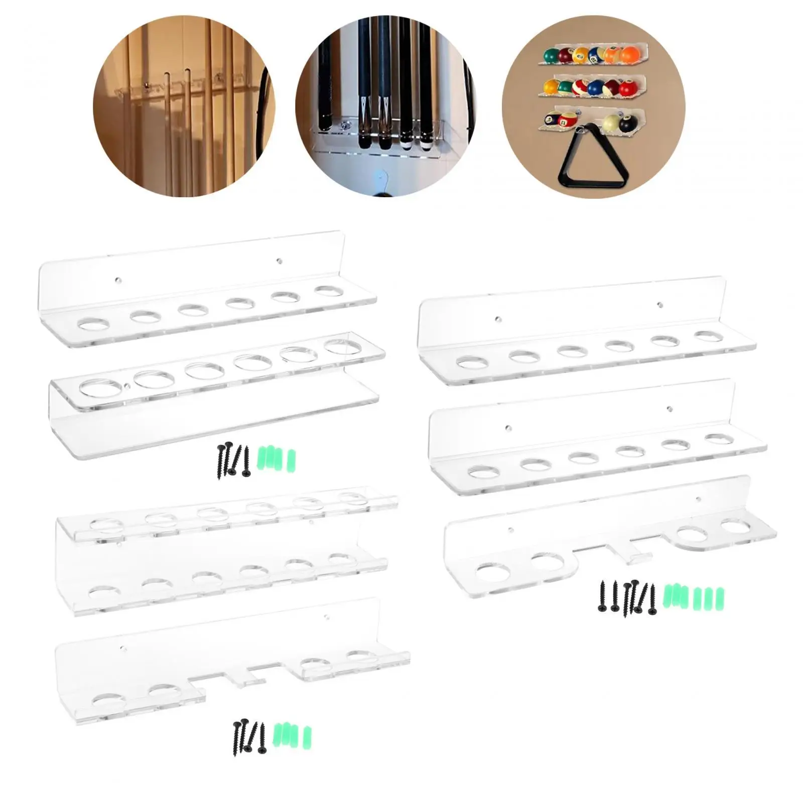 Настенное крепление для бильярдных киев держатель нескользящая стойка