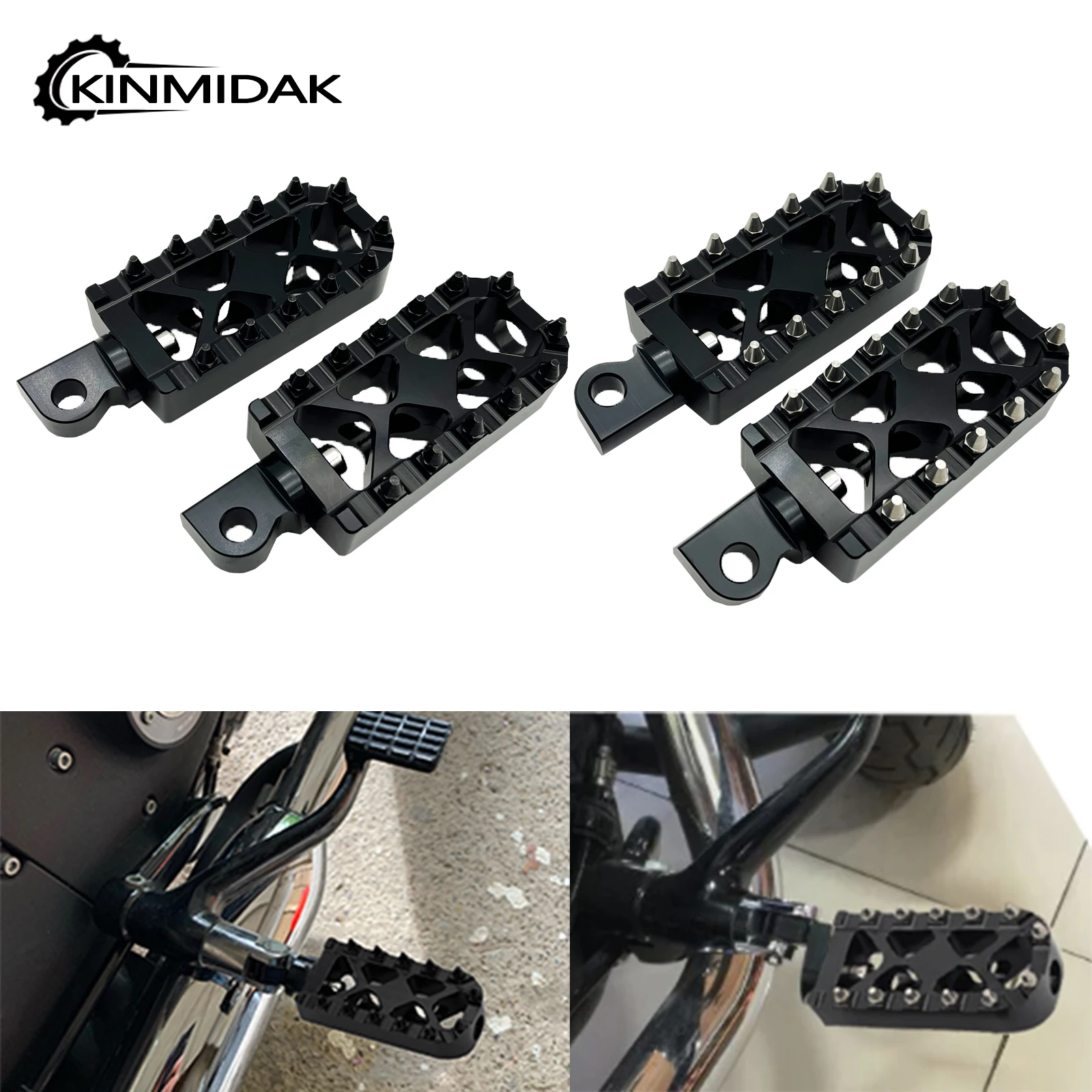 Колышки с широкими шипами MX Style для мотоцикла ножная педаль поворотом на 360
