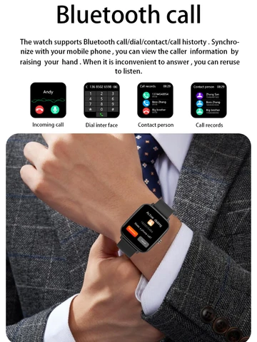 Bluetooth Call Smart Watch 2025 мониторинг здоровья упражнения отслеживание мужчин и женщин многофункциональный Smartwatch для Android IOS