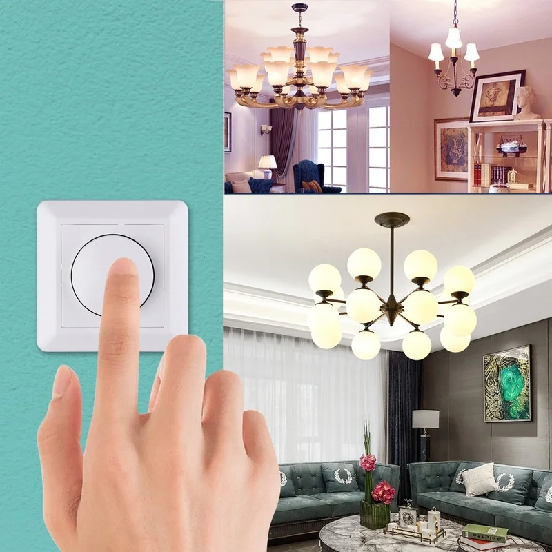 

Household 0-10v power supply dimmer knob stepless Voltage regulator no stroboscopic full voltage input Light switch