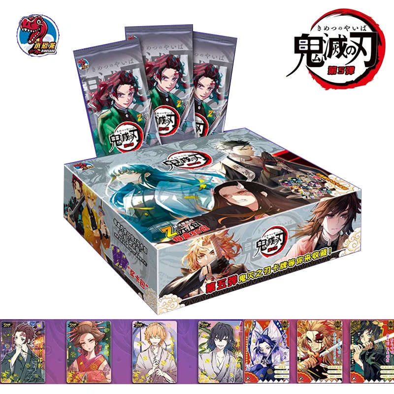 

New Demon Slayer Cards Kimetsu No Yaiba Booster Box Anime Figures Hobby Collection Tcg SSP SP Game Card For Children Gift Toy