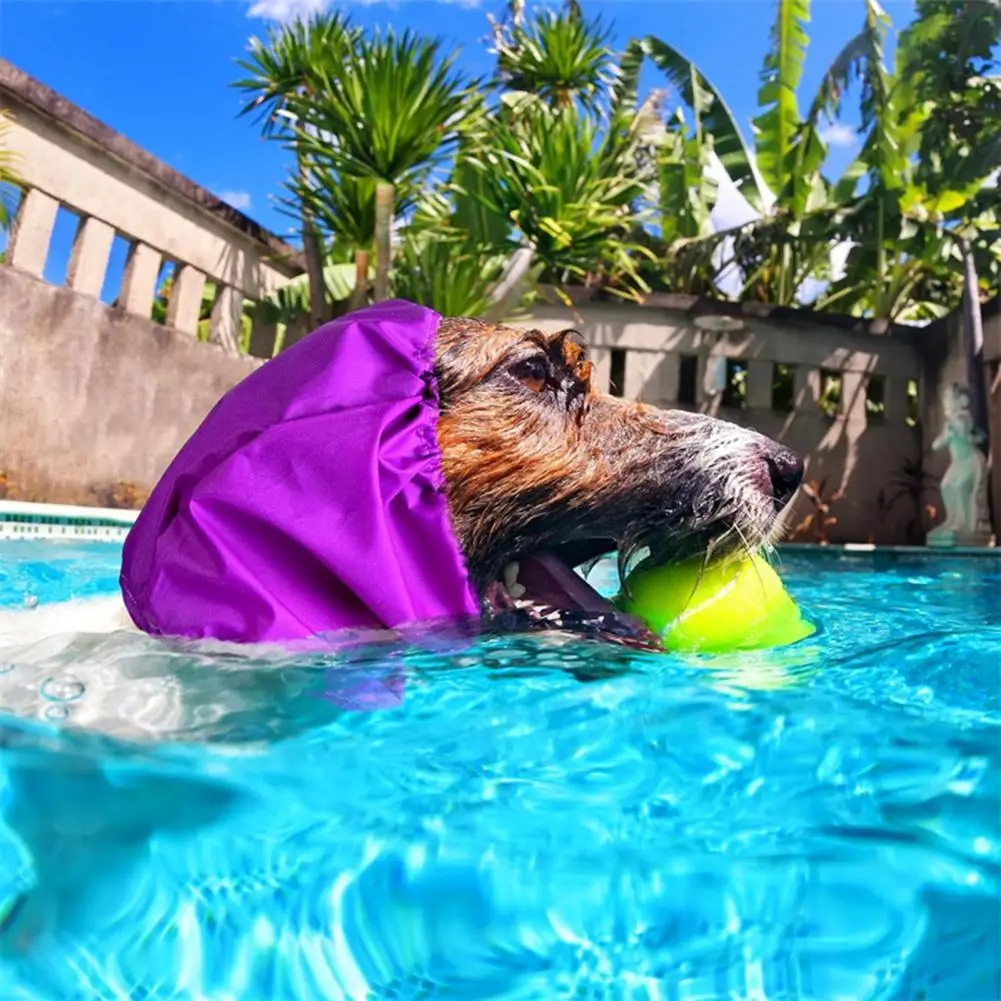 Шапочка для душа домашних животных защитная шапочка ушей водонепроницаемая
