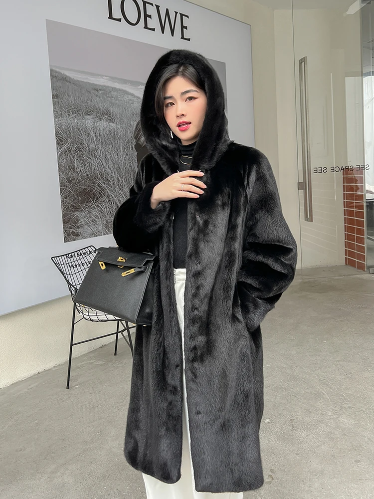 Recommend Fur Coat Coats Fur Mink Fur Thick Winter High Street Other Slim Real Fur Women's Winter Coats 2022