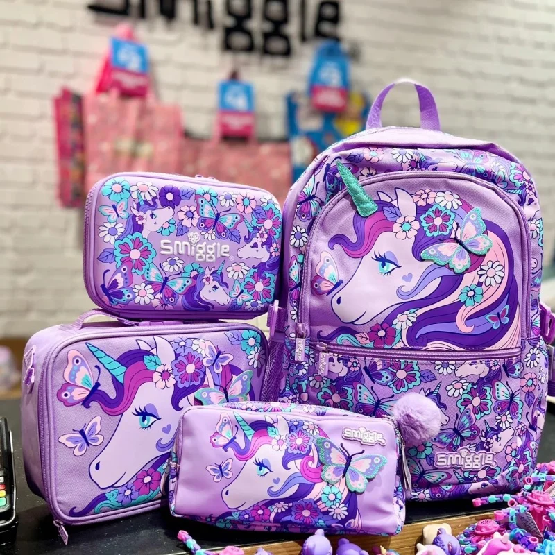 Австралийский рюкзак Smiggle с единорогом My World для мальчиков и девочек студенческий
