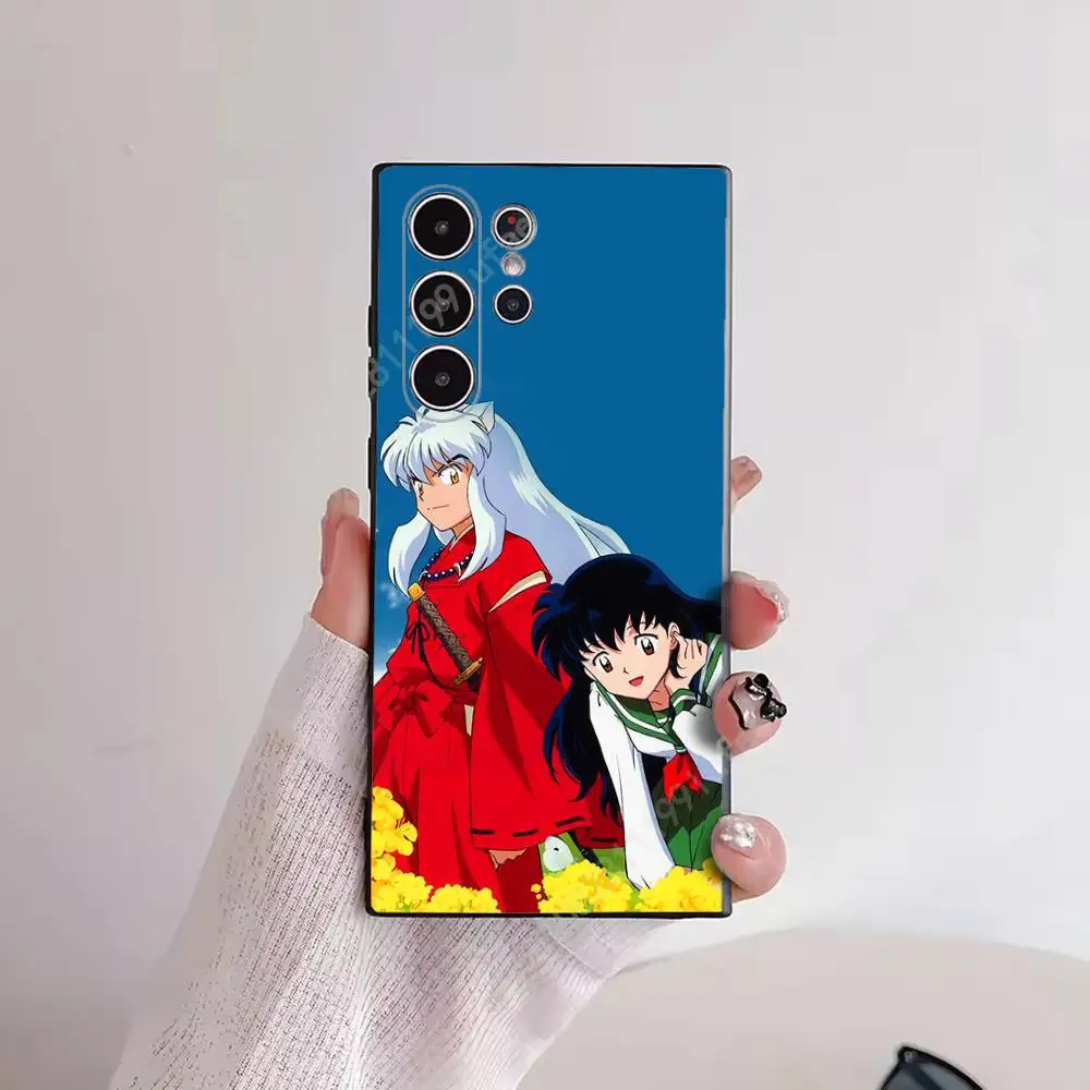 Фото Чехол для телефона с изображением аниме I-Inuyasha K-Kikyo для Samsung Galaxy S30 26 25 Ultra Plus S24 23 22 FE Lite S21 20, чехол из ТПУ №2