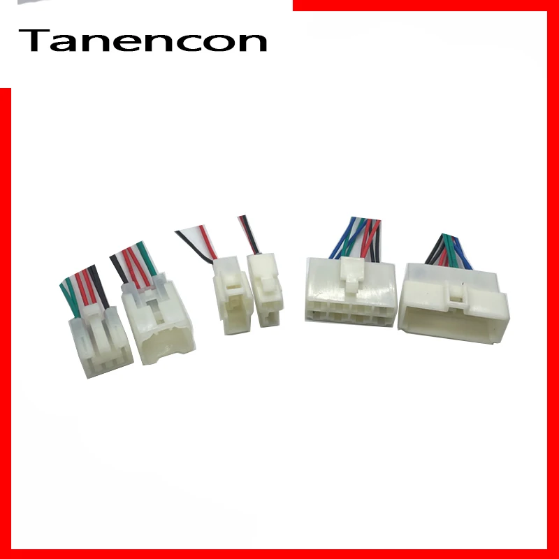

1 Set 6.3 MM Automotive Wiring Plug 2 6 8 Pin Male and Female Butt Socket High Current Connector