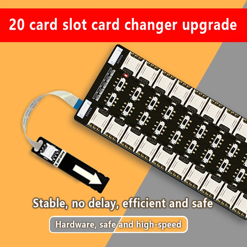 Uthai Trocador de Cartão do Telefone Móvel Multi-dispositivo de Cartão Externo Slot para Cartão Multi-card Dispositivo Android Universal 20 Slot para Cartão Expansão