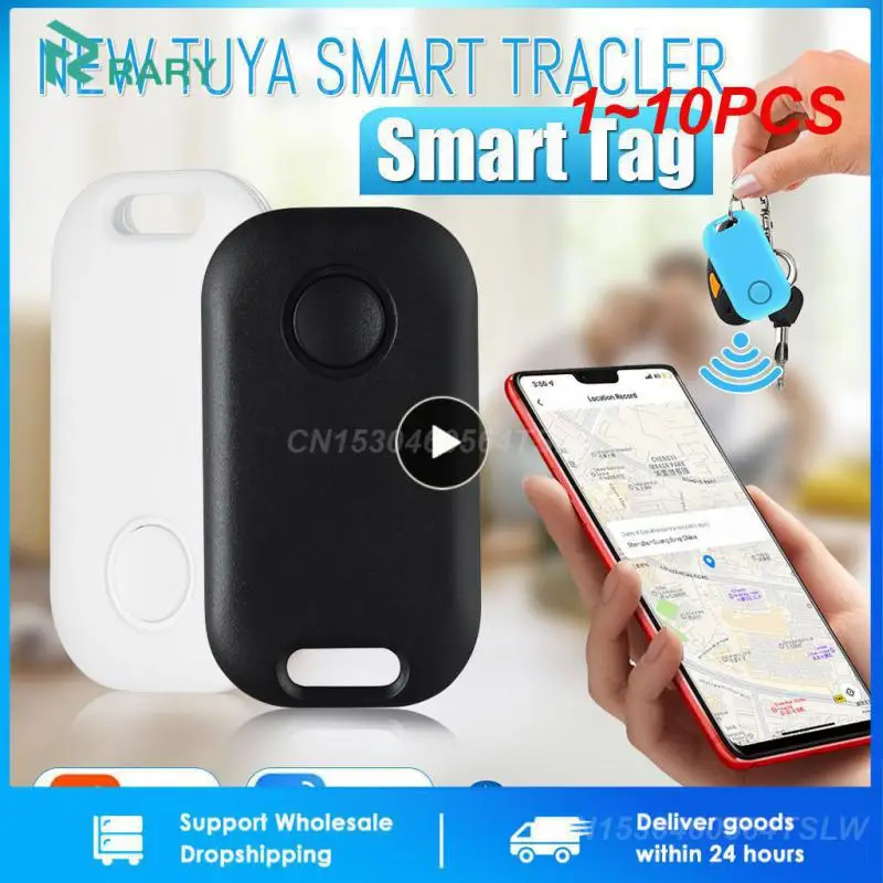 

1~10PCS Tuya Smart Anti Lost GPS Tracker Bluetooth-compatible Location Tracker Keychain Alarm Tracker Smart Life Remote Control