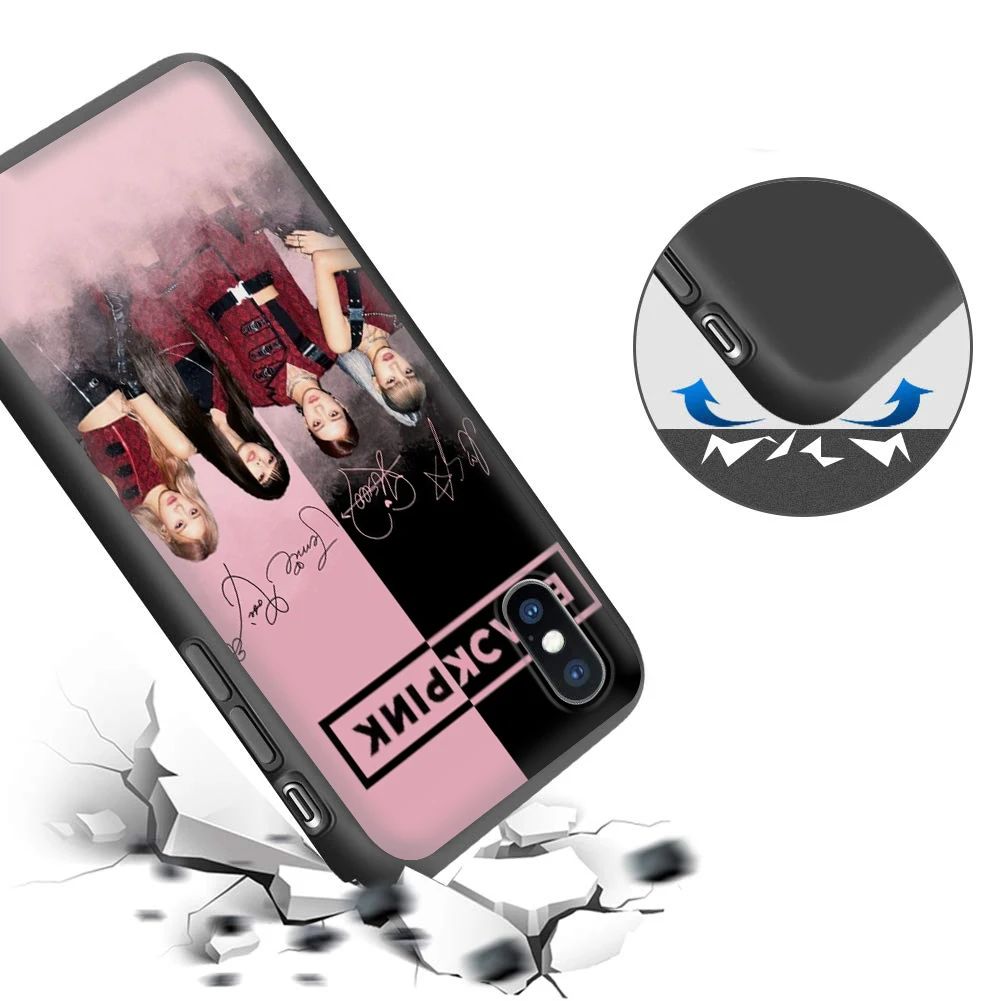 A9 B-Blackpink Girls Soft Silicone Case for Samsung Galaxy A5 2017 A6 A7 A8 PLUS 2018 M20 M30 M30S M31 M51 Caver