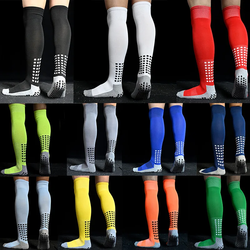New Men and Women Non-Slip Soccer Socks Breathable Knee High Towel Bottom Cycling Hiking Sports Training Long Football Socks