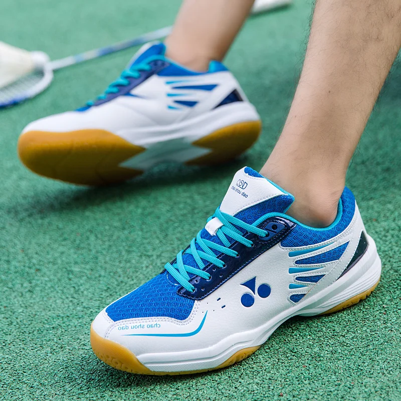 New Men's and Women's Professional Badminton Shoes Mesh Surface Breathable Non-slip Tennis Volleyball Training Shoes Size 35-44