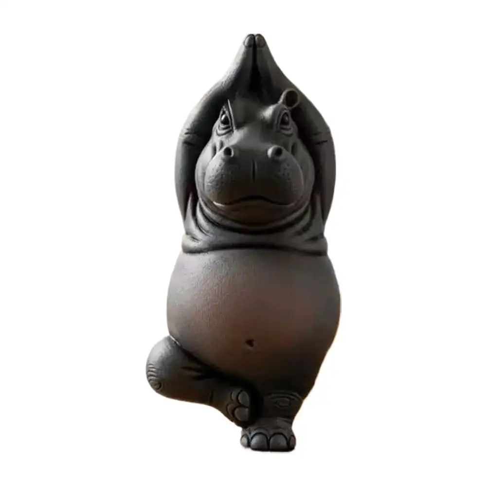 

Статуэтка Йога Мастер Бегемот из смолы