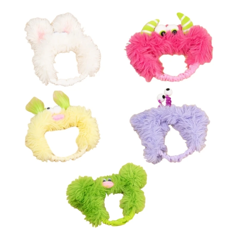 

Adorkable Colorful Plaits Hair Bands for Photo Studios Eye-catching Props for Easter Festival Party Daily Wear Headpiece