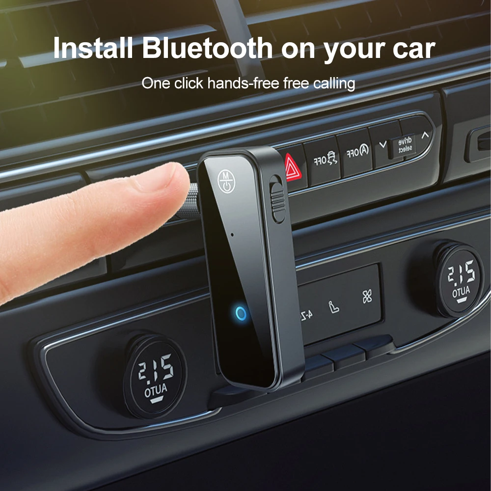 Фото Bluetooth 5.0 аудиоприемник-передатчик RT/TX 2-в-1, адаптер для телевизора, наушников, автомобиля, 3,5 мм AUX, Bluetooth-донгл для громкой связи №2