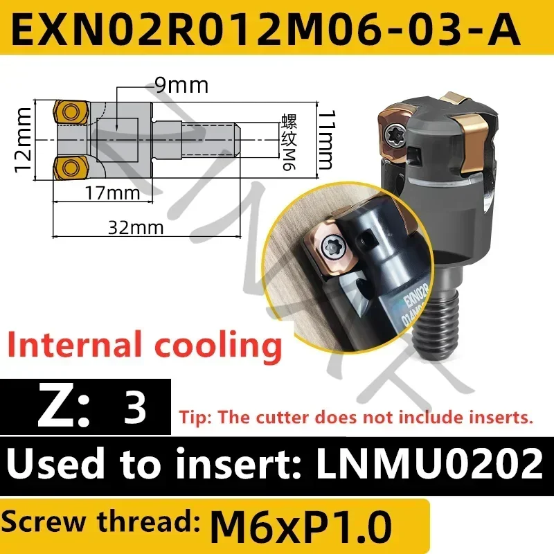 

Фрезы ZINAF EXN02R EXN03R TEBL двусторонние твердосплавные