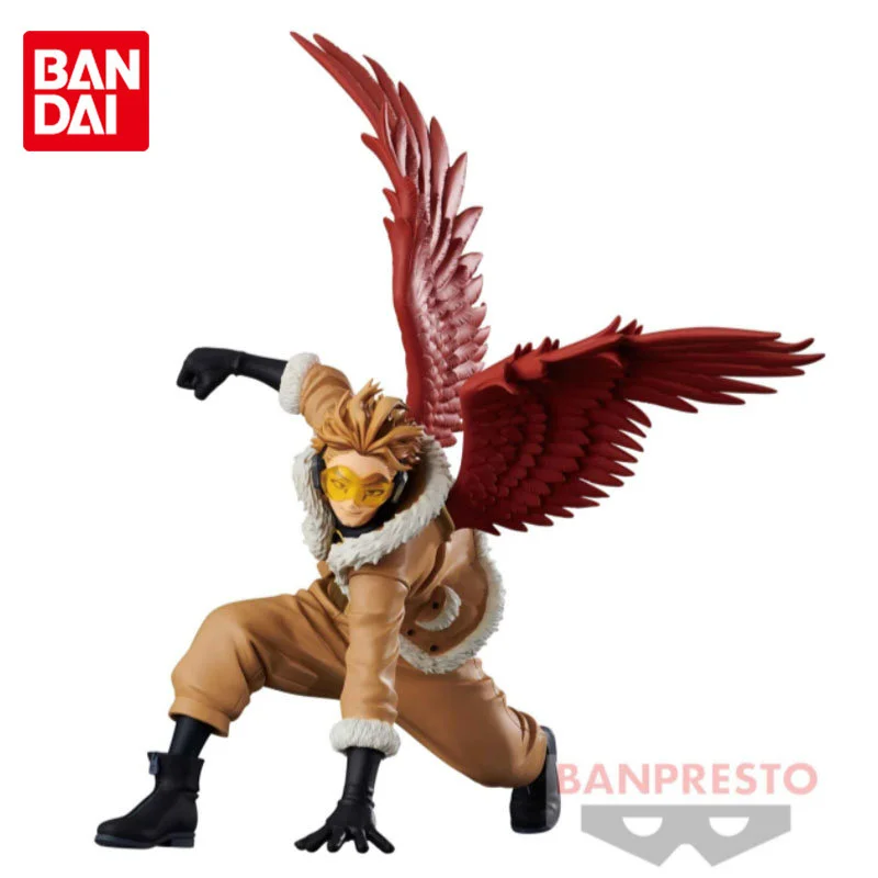 

11Cm Bandai Original BANPRESTO My Hero Academia THE AMAZING HEROES Hawks Vol.19 Anime Action Figures Toys Gifts for Boys Girls