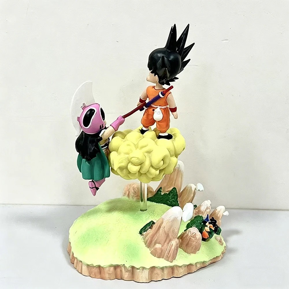 Фото Фигурка Сон Гоку и Чи-Чи 15 см, аниме-персонажи Dragon Ball, модель для гольфа, игрушка, подарок, коллекционный предмет, украшение, сувенир, ПВХ №5