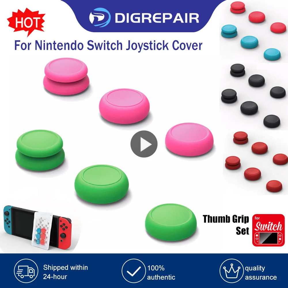 

Skull & Co. JoyCon Thumb Grip Set FPS CQC Joystick Cap Thumbstick Cover for Nintendo Switch and Switch OLED Joy-Con Controller