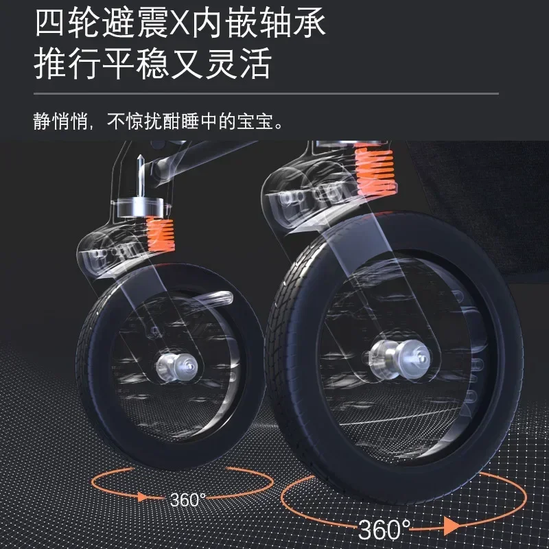 Легкая детская коляска приседание Многофункциональность можно использовать для