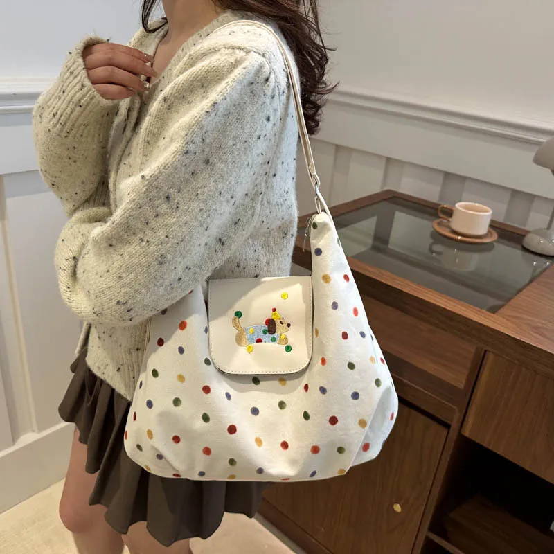 Сумка через плечо новая вместительная Студенческая Осенняя Повседневная Милая