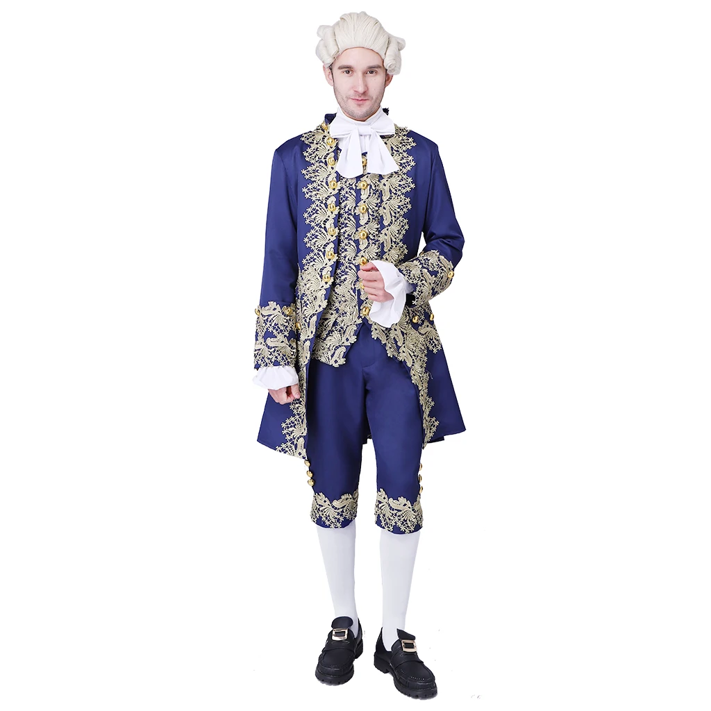 

18th Century Gentleman Suit Noble Court Uniform Medieval Mens Prince Renaissance Gentleman King Party Suit Suit