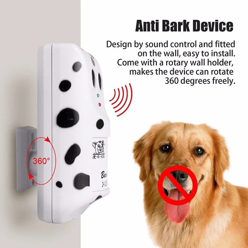 

Ultrasonic Barking Stop Device Humanely Dog Anti Bark Training Equipment No Bark Silencer Control Trainer for Dogs Pet Supplies