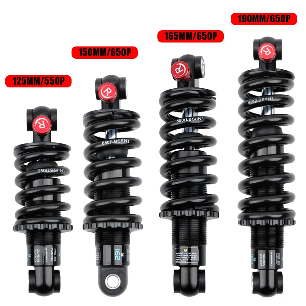 

KS MTB 190MM Mountain Bike Alloy Air Rear Shock Absorber Adjustable Damping for Cycling Travel Downhill EXA 291R