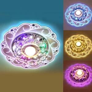 Led Porch Lamp Ceiling Lamp Crystal Aisle Lamp Circular Color Lighting Living Room Ceiling Lamp Interior decoration Lamp