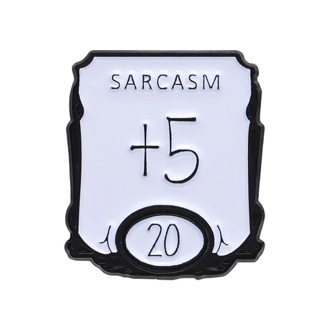 Булавка Sarcasm +5 D20 QIHE JEWELRY