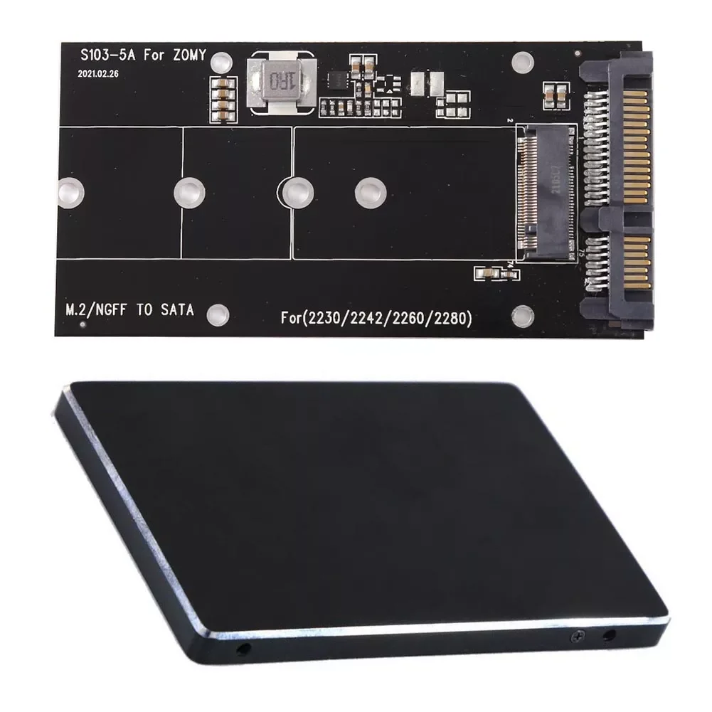 

B Ключ M.2 NGFF mSATA SSD на 2,5 дюйма SATA 3,0 адаптер твердотельный накопитель SSD конвертер карта 2230-2280 для ПК ноутбука