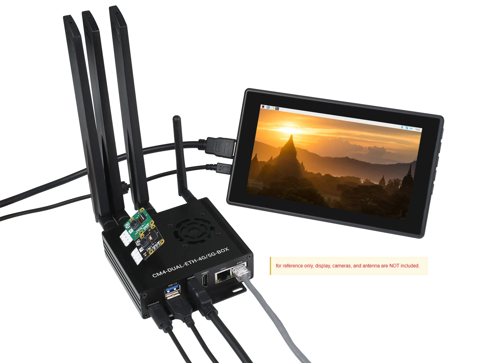Мини-компьютер Dual Gigabit Ethernet 5G/4G на базе вычислительного модуля Raspberry Pi 4 (НЕ входит