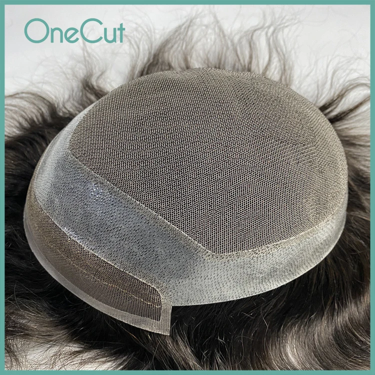 

Lace & PU Hollywood Men Toupee Male Hair Prosthesis Invisible Hairpiece Natural Hairline Replacement System Unit Men's Wigs