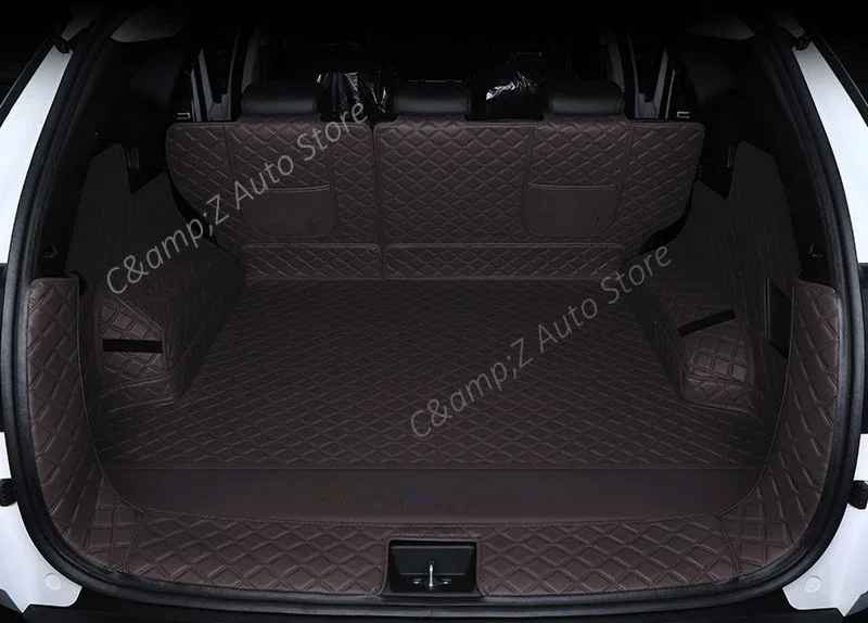 Коврики для багажника автомобиля Hyundai Tucson NX4 2022 ~ 2025, длинная версия, не для европейской версии, кожаная подкладка, аксессуары для автомобиля