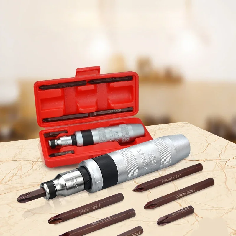 Набор ударных отверток из 7 предметов коррекция ударного действия конусная