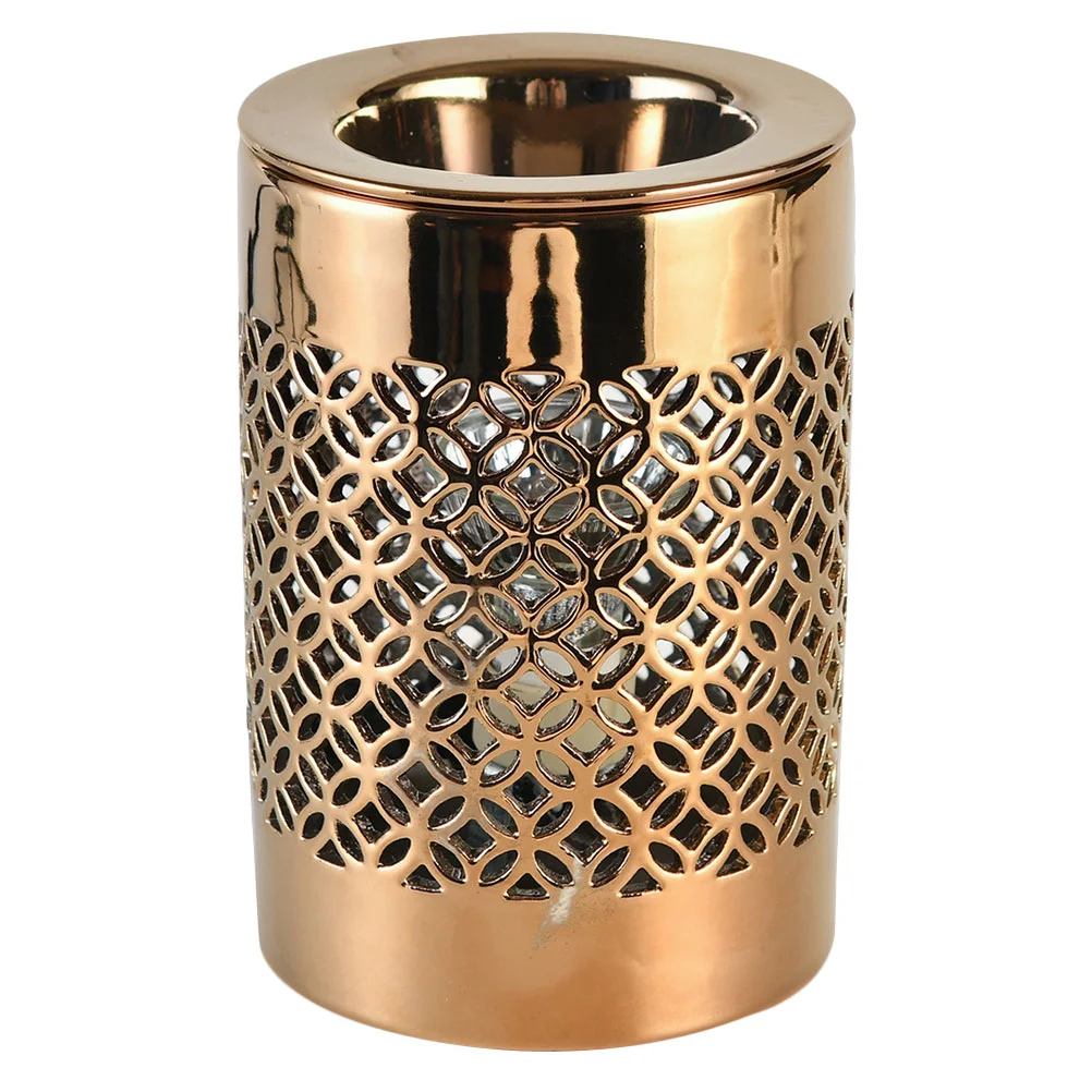 

Oil Warmerwax Essential Lamp Light Night Heater Mosaic Electric Burner Fragrance Scented Melter Melt Tealight Desktop